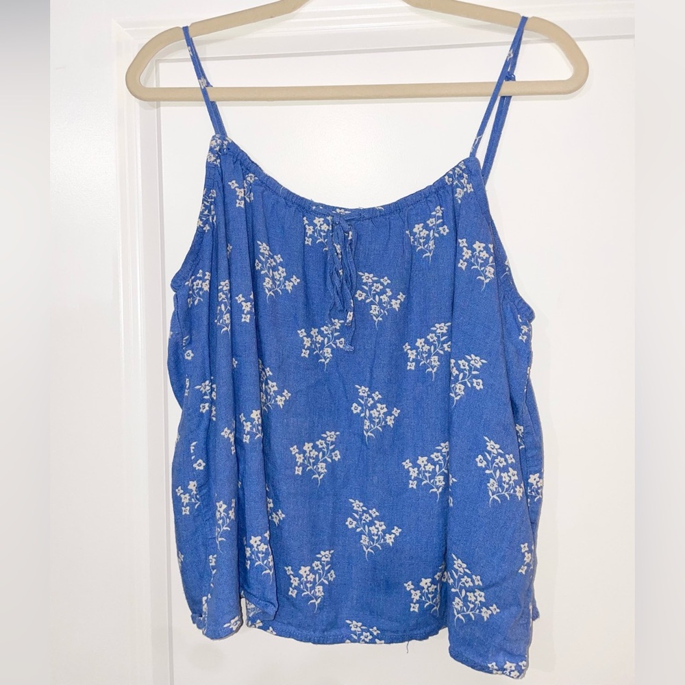 Blue Floral Camisole